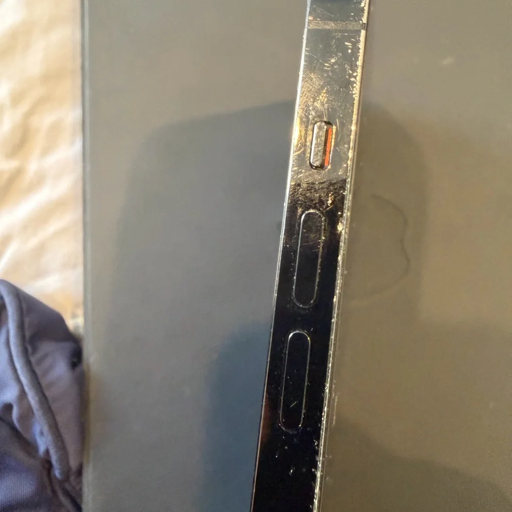 Apple iPhone with Black and Blue Gradient